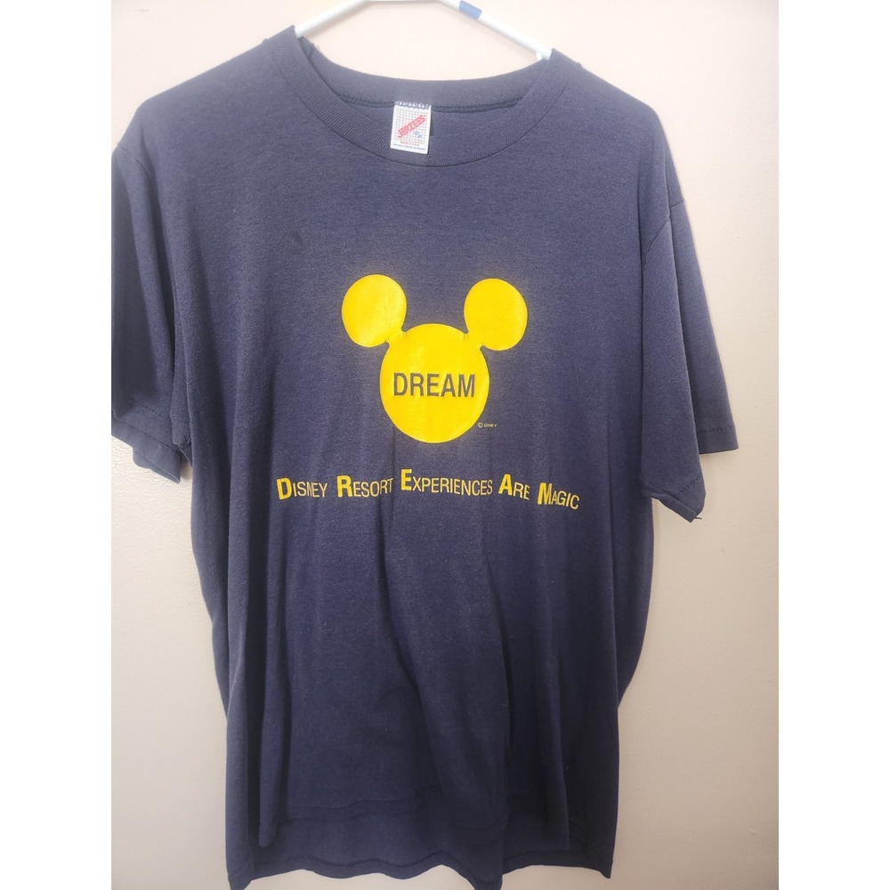Vintage Disney Resort Experiences Are Magic Dream 90s Navy Shirt‎ Jerzees XL USA